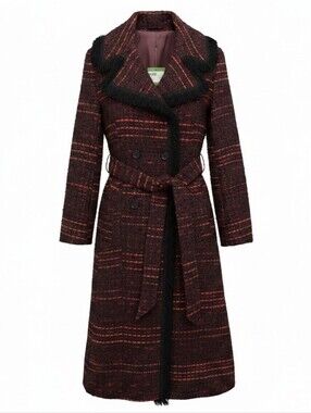 Women's Multicolor Tweed Coat